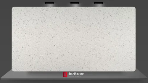 Ice White quartz slab sample